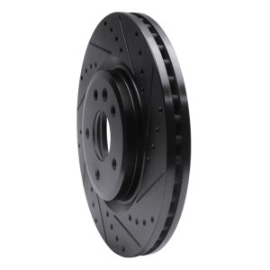 Ford Flex Brake Rotor (1) - Front Right - DFC - Drilled & Slotted - Black - `09-`10 Ford Flex Brake Rotor (1) - Front Right - DFC - Drilled & Slotted - Black - `09-`10