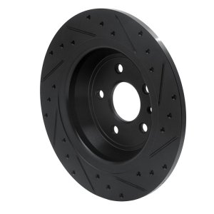 Ford Fusion Brake Rotor (1) - Rear Left - DFC - Drilled & Slotted - Black - `13-`20 Ford Fusion Brake Rotor (1) - Rear Left - DFC - Drilled & Slotted - Black - `13-`20