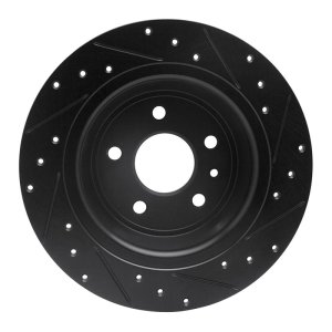 Ford Fusion Brake Rotor (1) - Rear Left - DFC - Drilled & Slotted - Black - `13-`20 Ford Fusion Brake Rotor (1) - Rear Left - DFC - Drilled & Slotted - Black - `13-`20