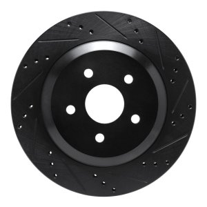 Ford Freestar Brake Rotor (1) - Rear Right - DFC - Drilled & Slotted - Black - `04-`07