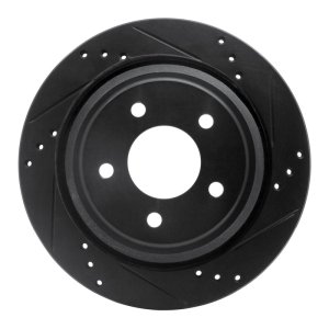 Ford Ranger Brake Rotor (1) - Rear Right - DFC - Drilled & Slotted - Black - `10-`11 Ford Ranger Brake Rotor (1) - Rear Right - DFC - Drilled & Slotted - Black - `10-`11