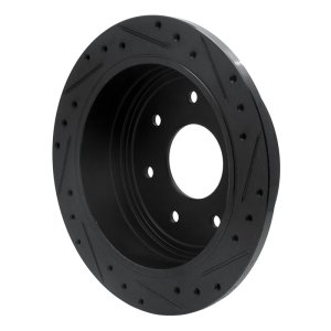 Ford F-250 Brake Rotor (1) - Rear Left - DFC - Drilled & Slotted - Black - `97-`04