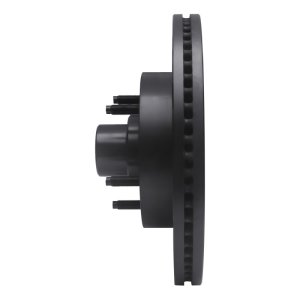 Ford E-150 Club Wagon Brake Rotor (1) - Front Right - DFC - Drilled & Slotted - Black - `04-`06