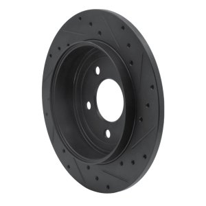 Ford Escape Brake Rotor (1) - Rear Left - DFC - Drilled & Slotted - Black - `05-`08