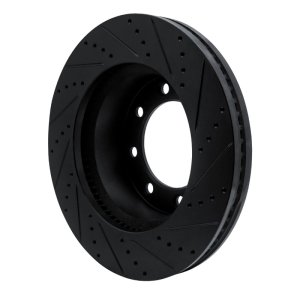 Ford F-350 Super Duty Brake Rotor (1) - Front Left - DFC - Drilled & Slotted - Black - `12-`25