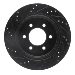 Ford F-150 Brake Rotor (1) - Rear Right - DFC - Drilled & Slotted - Black - `15-`17 Ford F-150 Brake Rotor (1) - Rear Right - DFC - Drilled & Slotted - Black - `15-`17