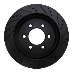 Ford F-150 Brake Rotor (1) - Rear Left - DFC - Drilled & Slotted - Black - `18-`21 Ford F-150 Brake Rotor (1) - Rear Left - DFC - Drilled & Slotted - Black - `18-`21