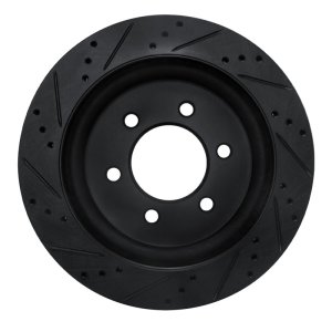 Ford F-150 Brake Rotor (1) - Rear Right - DFC - Drilled & Slotted - Black - `18-`21 Ford F-150 Brake Rotor (1) - Rear Right - DFC - Drilled & Slotted - Black - `18-`21