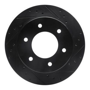 Ford Ranger Brake Rotor (1) - Rear Right - DFC - Drilled & Slotted - Black - `19-`25 Ford Ranger Brake Rotor (1) - Rear Right - DFC - Drilled & Slotted - Black - `19-`25