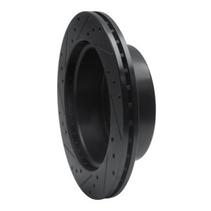 Ford Ranger Brake Rotor (1) - Rear Right - DFC - Drilled & Slotted - Black - `19-`25