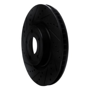 Ford Escape Brake Rotor (1) - Front Left - DFC - Drilled & Slotted - Black - `20-`25