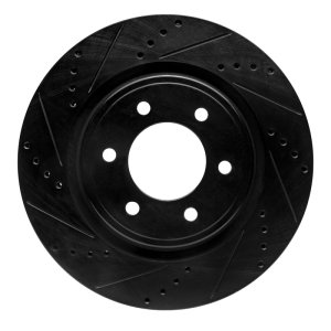 Ford Expedition Brake Rotor (1) - Front Left - DFC - Drilled & Slotted - Black - `21-`25