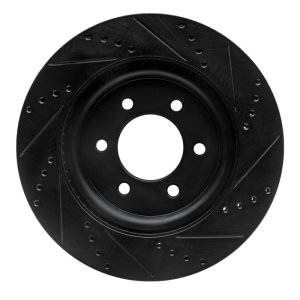 Ford Expedition Brake Rotor (1) - Front Left - DFC - Drilled & Slotted - Black - `21-`25 Ford Expedition Brake Rotor (1) - Front Left - DFC - Drilled & Slotted - Black - `21-`25