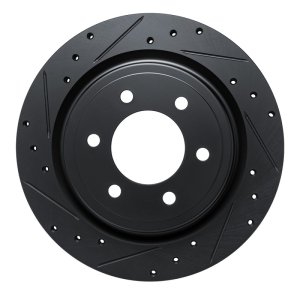 Ford F-150 Brake Rotor (1) - Rear Left - DFC - Drilled & Slotted - Black - `21-`25 Ford F-150 Brake Rotor (1) - Rear Left - DFC - Drilled & Slotted - Black - `21-`25