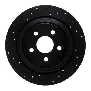 Ford Edge Brake Rotor (1) - Rear Left - DFC - Drilled & Slotted - Black - `15-`24 Ford Edge Brake Rotor (1) - Rear Left - DFC - Drilled & Slotted - Black - `15-`24