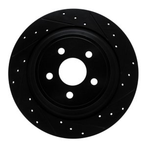 Ford Fusion Brake Rotor (1) - Rear Right - DFC - Drilled & Slotted - Black - `15-`24 Ford Fusion Brake Rotor (1) - Rear Right - DFC - Drilled & Slotted - Black - `15-`24