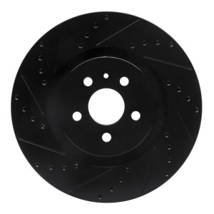 Ford Edge Brake Rotor (1) - Front Left - DFC - Drilled & Slotted - Black - `15-`21 Ford Edge Brake Rotor (1) - Front Left - DFC - Drilled & Slotted - Black - `15-`21