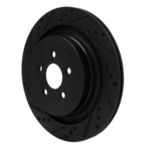 Ford Edge Brake Rotor (1) - Rear Left - DFC - Drilled & Slotted - Black - `19-`24