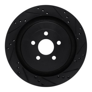Ford Edge Brake Rotor (1) - Rear Right - DFC - Drilled & Slotted - Black - `19-`24 Ford Edge Brake Rotor (1) - Rear Right - DFC - Drilled & Slotted - Black - `19-`24