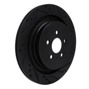 Ford Edge Brake Rotor (1) - Rear Right - DFC - Drilled & Slotted - Black - `19-`24