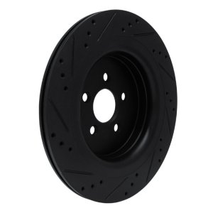 Ford Edge Brake Rotor (1) - Rear Right - DFC - Drilled & Slotted - Black - `19-`24