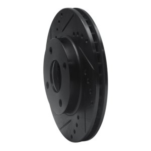 Ford Contour Brake Rotor (1) - Front Left - DFC - Drilled & Slotted - Black - `95-`04