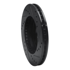 Ford Contour Brake Rotor (1) - Front Left - DFC - Drilled & Slotted - Black - `95-`04