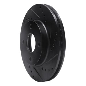 Ford Contour Brake Rotor (1) - Front Right - DFC - Drilled & Slotted - Black - `95-`04