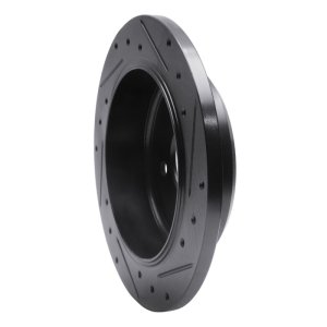 Ford Crown Victoria Brake Rotor (1) - Rear Left - DFC - Drilled & Slotted - Black - `96-`02 Ford Crown Victoria Brake Rotor (1) - Rear Left - DFC - Drilled & Slotted - Black - `96-`02