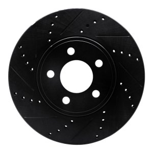 Ford Crown Victoria Brake Rotor (1) - Front Left - DFC - Drilled & Slotted - Black - `03-`11 Ford Crown Victoria Brake Rotor (1) - Front Left - DFC - Drilled & Slotted - Black - `03-`11