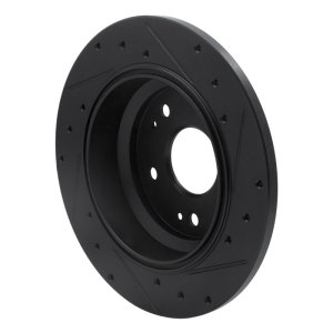 Acura RL Brake Rotor (1) - Rear Left - DFC - Drilled & Slotted - Black - `02-`04