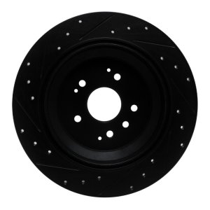 Acura MDX Brake Rotor (1) - Rear Right - DFC - Drilled & Slotted - Black - `14-`16 Acura MDX Brake Rotor (1) - Rear Right - DFC - Drilled & Slotted - Black - `14-`16