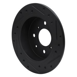 Acura Integra Brake Rotor (1) - Rear Left - DFC - Drilled & Slotted - Black - `88-`01 Acura Integra Brake Rotor (1) - Rear Left - DFC - Drilled & Slotted - Black - `88-`01