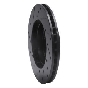 Acura CL Brake Rotor (1) - Front Right - DFC - Drilled & Slotted - Black - `98-`02