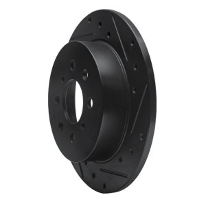 Acura EL Brake Rotor (1) - Rear Right - DFC - Drilled & Slotted - Black - `01-`05