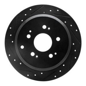 Honda Odyssey Brake Rotor (1) - Rear Left - DFC - Drilled & Slotted - Black - `05-`10 Honda Odyssey Brake Rotor (1) - Rear Left - DFC - Drilled & Slotted - Black - `05-`10