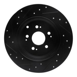 Acura MDX Brake Rotor (1) - Rear Right - DFC - Drilled & Slotted - Black - `07-`17 Acura MDX Brake Rotor (1) - Rear Right - DFC - Drilled & Slotted - Black - `07-`17