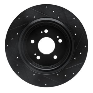 Honda Odyssey Brake Rotor (1) - Rear Left - DFC - Drilled & Slotted - Black - `18-`25 Honda Odyssey Brake Rotor (1) - Rear Left - DFC - Drilled & Slotted - Black - `18-`25