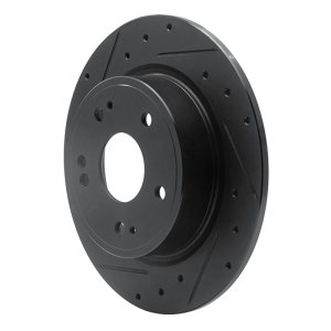 Honda HR-V Brake Rotor (1) - Rear Left - DFC - Drilled & Slotted - Black - `16-`25