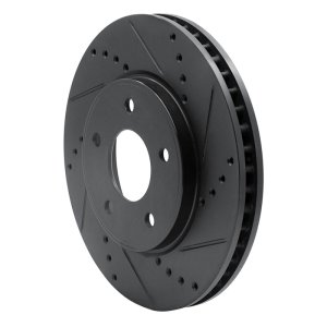 Chevrolet City Express Brake Rotor (1) - Front Right - DFC - Drilled & Slotted - Black - `11-`25