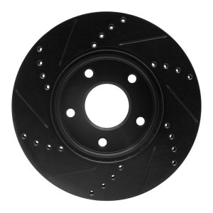 Chevrolet City Express Brake Rotor (1) - Front Right - DFC - Drilled & Slotted - Black - `11-`25