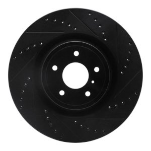 Infiniti Q70L Brake Rotor (1) - Front Right - DFC - Drilled & Slotted - Black - `08-`25 Infiniti Q70L Brake Rotor (1) - Front Right - DFC - Drilled & Slotted - Black - `08-`25