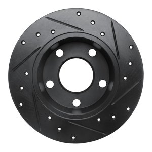 Audi A6 Quattro Brake Rotor (1) - Rear Left - DFC - Drilled & Slotted - Black - `99-`02 Audi A6 Quattro Brake Rotor (1) - Rear Left - DFC - Drilled & Slotted - Black - `99-`02