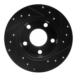 Audi ALLROAD Brake Rotor (1) - Rear Left - DFC - Drilled & Slotted - Black - `99-`05