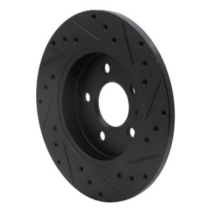 Audi A4 Quattro Brake Rotor (1) - Rear Left - DFC - Drilled & Slotted - Black - `00-`09 Audi A4 Quattro Brake Rotor (1) - Rear Left - DFC - Drilled & Slotted - Black - `00-`09