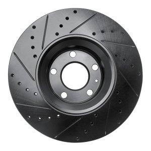 Audi A6 Quattro Brake Rotor (1) - Front Right - DFC - Drilled & Slotted - Black - `05-`11 Audi A6 Quattro Brake Rotor (1) - Front Right - DFC - Drilled & Slotted - Black - `05-`11