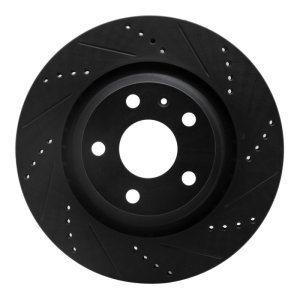 Audi TT Quattro RS Brake Rotor (1) - Rear Right - DFC - Drilled & Slotted - Black - `08-`15 Audi TT Quattro RS Brake Rotor (1) - Rear Right - DFC - Drilled & Slotted - Black - `08-`15