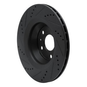 Audi TT Quattro RS Brake Rotor (1) - Rear Right - DFC - Drilled & Slotted - Black - `08-`15 Audi TT Quattro RS Brake Rotor (1) - Rear Right - DFC - Drilled & Slotted - Black - `08-`15