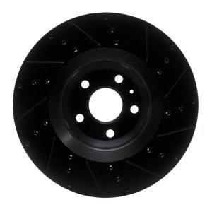 Audi TTS Quattro Brake Rotor (1) - Front Left - DFC - Drilled & Slotted - Black - `12-`15