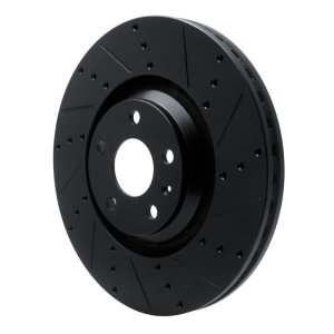 Audi TTS Quattro Brake Rotor (1) - Front Right - DFC - Drilled & Slotted - Black - `12-`15 Audi TTS Quattro Brake Rotor (1) - Front Right - DFC - Drilled & Slotted - Black - `12-`15